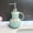Green, variant on Chic Ceramic Soap Dispenser with Pink Bow - Elegant Bathroom Accessory for Liquid Soap, Shower Gel, and Shampoo