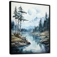 thumbnail image 2 of Designart "Frozen Reflections Alaska I" Landscapes Floater Framed Wall Decor, 2 of 7