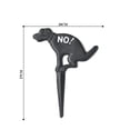 thumbnail image 4 of Miangastore Courtyard Sign Iron Cast Iron No Poop Indicator 1Set 10.6x7.9x0.3in, 4 of 8