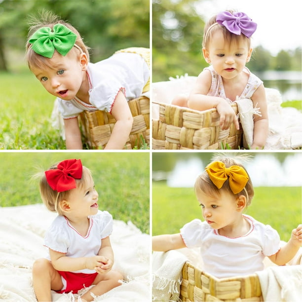 30 Uds. De lazos grandes para bebe diademas de nailon cintas para el pelo lazos elasticos para bebes ninas recien nacidas accesorios para el cabello para ninos pequenos Vhermosa WMPH 1205 Walmart