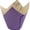 Purple Exterior, variant on Novacart 160/50 Elite Grease-Proof Tulip Cup 2" Base Diameter x 2.13" High to 3.5" High, with Ecru Interior and Black Exterior - Pack of 200