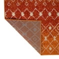 thumbnail image 5 of Unique Loom Tribal Trellis Collection Area Rug - Alaoui (2' 7" x 10' Runner Orange and Red/Ivory), 5 of 11