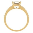 thumbnail image 4 of Clara Pucci 14K Yellow Gold 2.7ct Morganite Solitaire with Accents Ring, 4 of 7