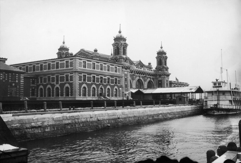 Ellis Island, 1912. /Nthe Main Building At The Immigration Station In ...