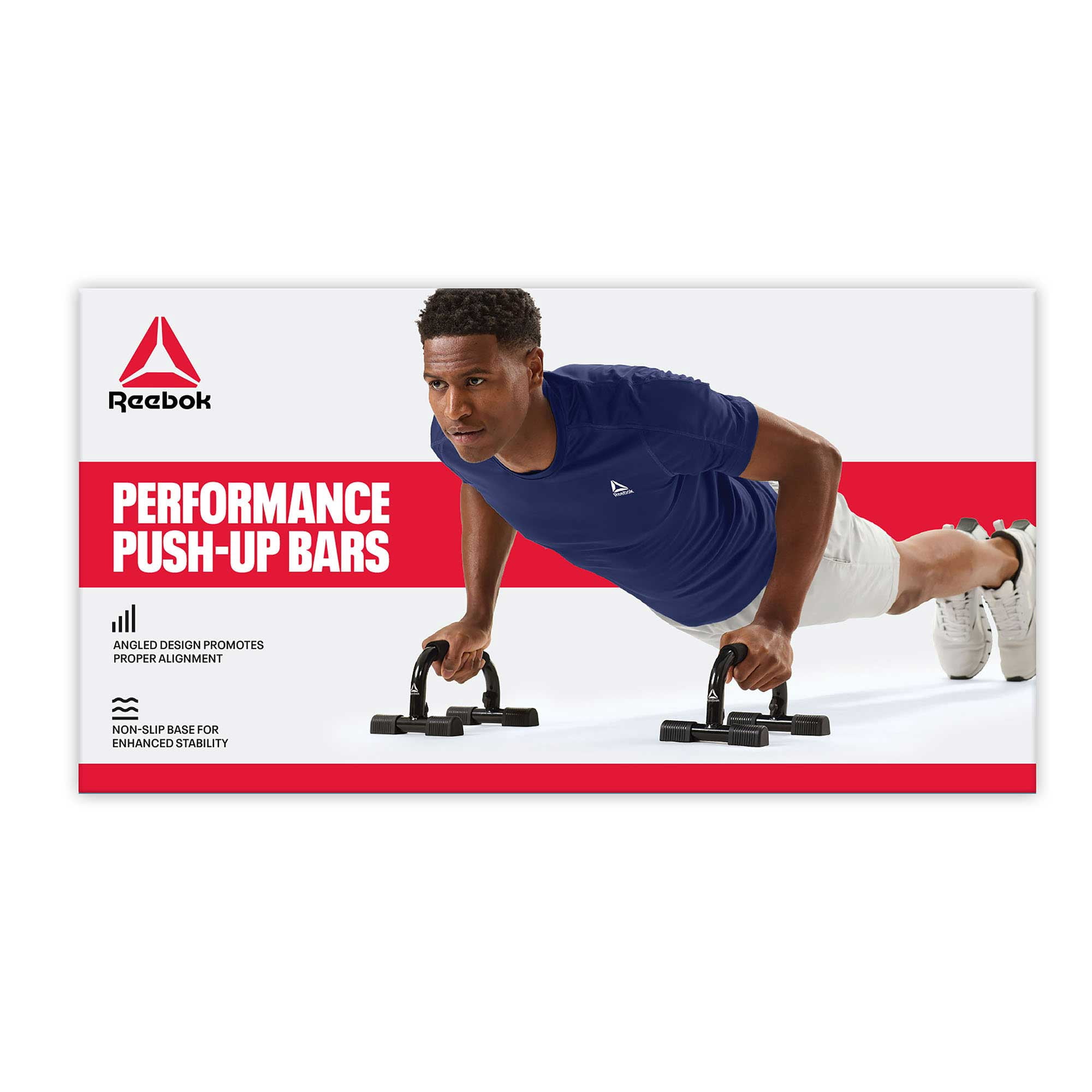 Reebok Delta Performance Push-Up Bars, 1 Set, Black