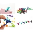 thumbnail image 4 of Clips para virutas, 30 piezas de 2,25 pulgadas, colores surtidos, clips Matel de utilidad, recubiertos de PVC, alta elasticidad, buena persistencia para pinzas de ropa Sincero Hogar, 4 of 6