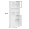 thumbnail image 6 of Tall Bathroom Storage Cabinet, Bathroom Floor Cabinet with 4 Doors and 1 Drawer, Equipped with Anti-Tipping Device, Freestanding Large Cabinet for Bathroom Living Room Kitchen,White, 6 of 7