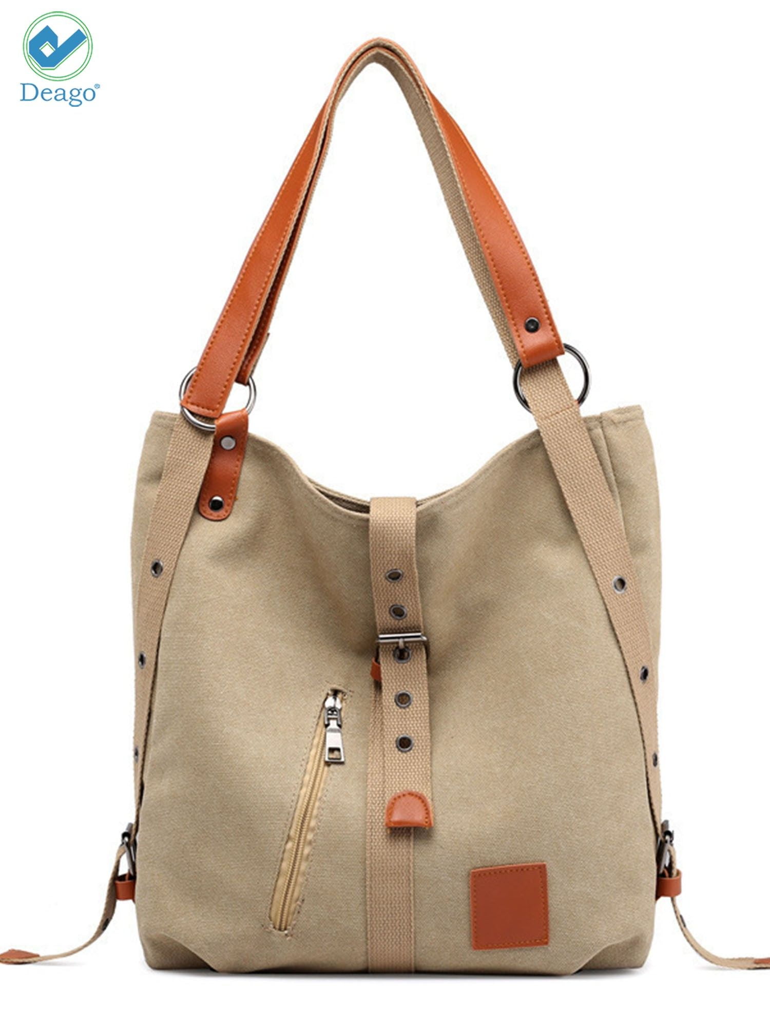 Deago Purse Handbag for Women Canvas Tote Bag Casual Shoulder Bag ...