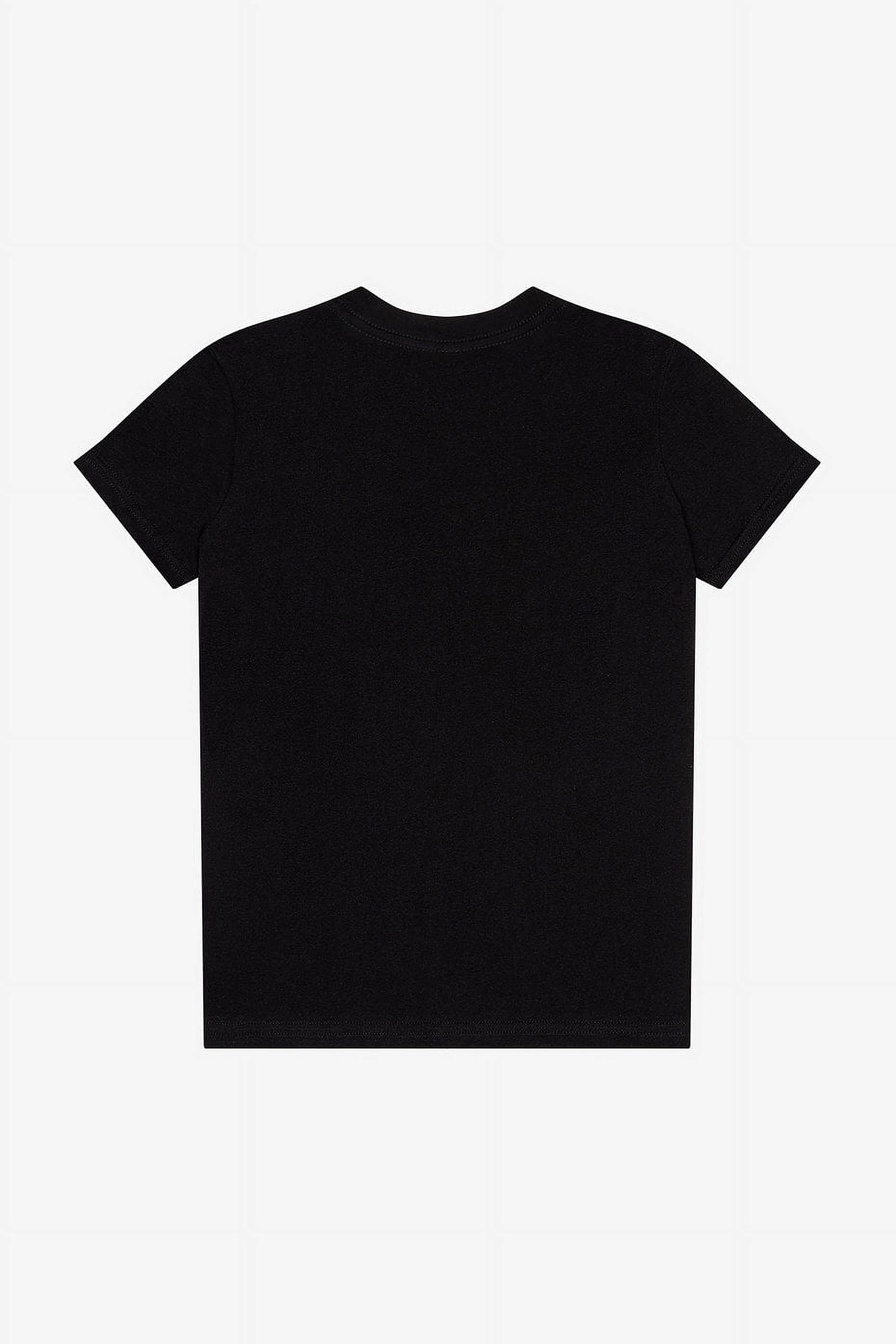 BELLA+CANVAS Youth Short Sleeve Personalized T-Shirt, Create Your Own Designs, Black, Youth Medium, Unisex