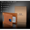 thumbnail image 3 of Serman Brands RFID Blocking Bifold | Slim Genuine Leather | Minimalist Front Pocket Wallets for Men | California Desert, 3 of 7