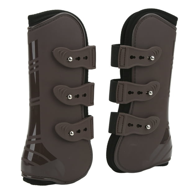 Botas de salto de caballo, 2 piezas Patas delanteras de caballo Botas protectoras de patas de caballo Guardia de patas delanteras de caballo Impulsado por el rendimiento Jadeshay A