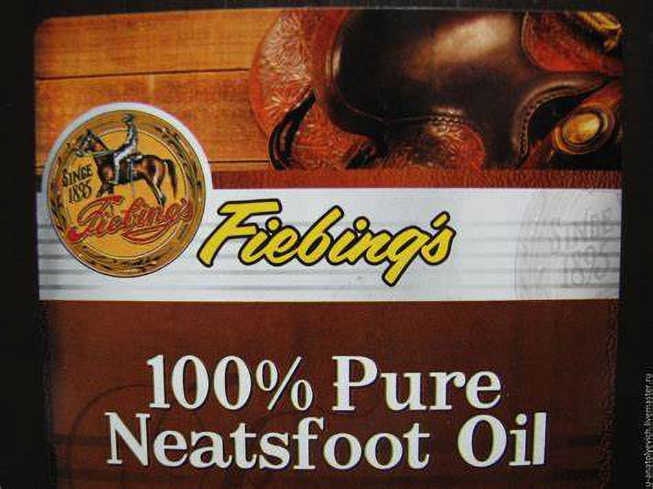 Fiebing's Pure Neatsfoot Oil 32 oz  Leather Softener  Comes with Applicator