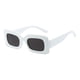 thumbnail image 4 of Gafas de conducción de moda Protección Verano Gafas al aire libre Gafas de sol rectangulares para mujeres Hombres para viajar Fiesta en la playa Blanco Negro Gris Yinane anteojos de mujer, 4 of 8