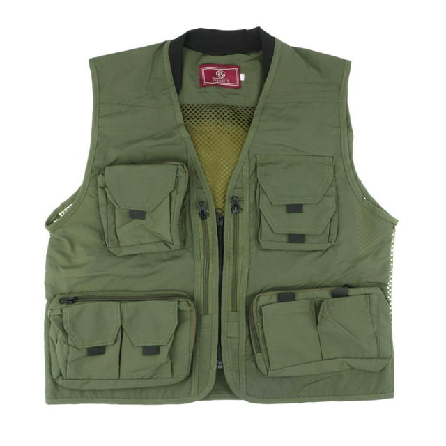 Chaqueta de pesca de malla Cola METRO transpirable multibolsillo para hombre