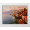 thumbnail image 1 of Obuchovsky, Yury 18x15 White Modern Wood Framed Museum Art Print Titled - Mikonos. Night Lights, 1 of 4