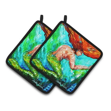 Mermaids Heaven Pair of Pot Holders