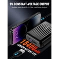 thumbnail image 4 of Chaqueta térmica WASOTO para hombre con batería de 9 V, 18400 mAh, color negro, 4 of 5