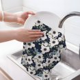 thumbnail image 6 of Sikiie Floral Flowers Blue Waffle Weave Kitchen Dish Cloth,Super Absorbent Kitchen Dish Towels 16*26 Inches for Dish Rags Washing Dishes, Drying Dishes, 6 of 7