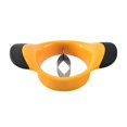 thumbnail image 1 of Mango cutter, divide & pit, non-slip handle, stainless steel blade, fruit slicer, black-yellow, 1 of 5