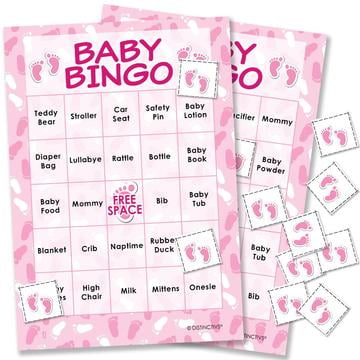 Pink It S A Girl Baby Shower Bingo Game 24 Players Walmart Com Pink It S A Girl Baby Shower Bingo Game 24 Players Walmart Com