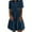 71#Dark Blue, variant on gljltg Denim Dresses for Women Solid Color Short Sleeve Single Breasted Casual Loose Dress Summer Fashion Cowboy Elegant Evening Party Midi Dresses with Pockets