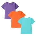 thumbnail image 5 of HILEELANG Little Boy Summer Short Sleeve Tees Blue Crocodile Shirts Cotton Casual Graphic Crewneck Raglan sleeves T Shirts 3PC 5T, 5 of 5