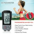 thumbnail image 4 of 3DTriSport Walking 3D Pedometer with Clip and Strap, Free eBook 30 Days Memory, Accurate Step Counter, Walking Distance Miles/Km, Calorie Counter, Daily Target Monitor, Exercise Time, 4 of 8