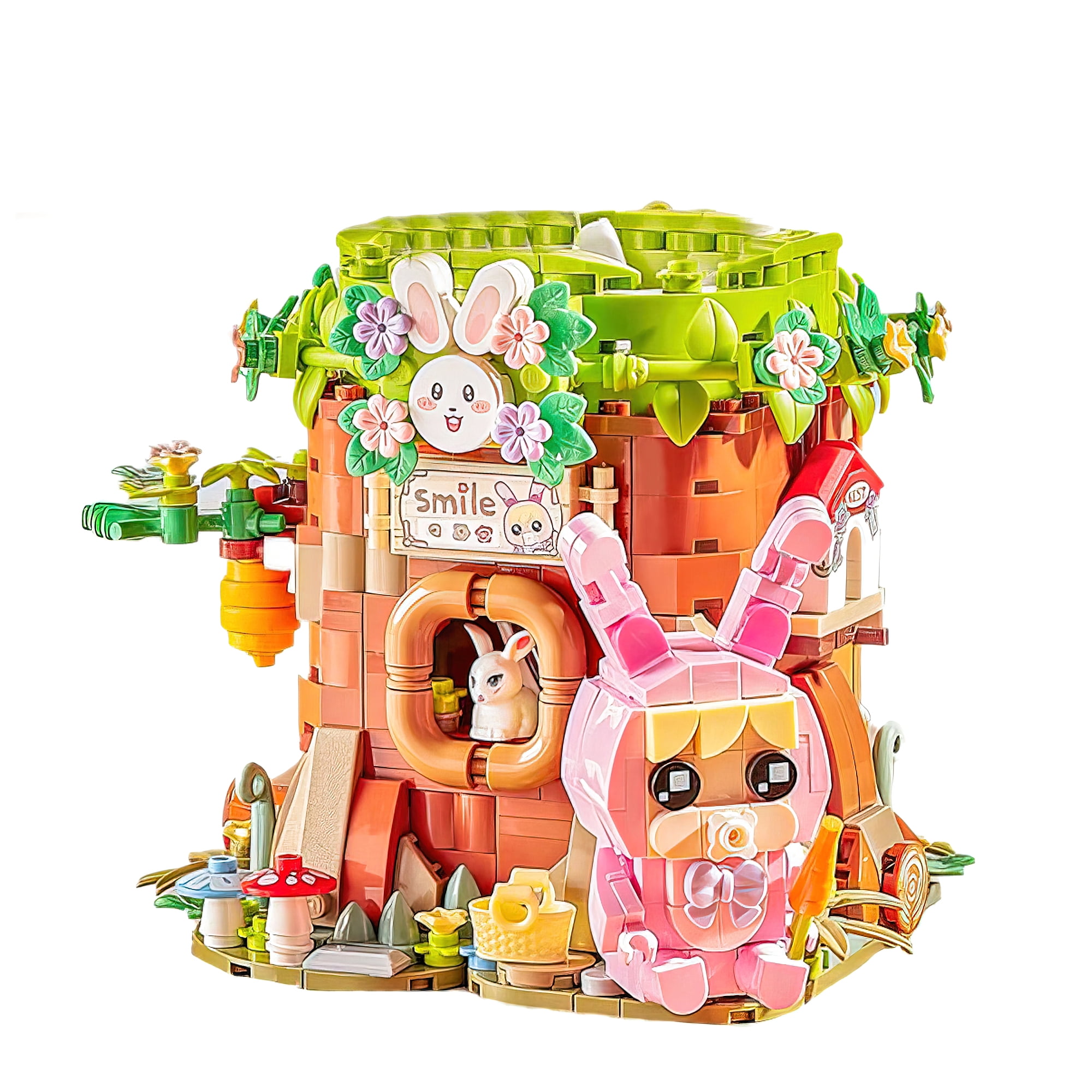 HIReeke Tree House Pen Holder Mini Building Block Set Creative Pencil