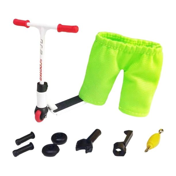 Mini patinete de dedo de aleación, patineta de dedo, juguetes para dedos, recuerdos de fiesta blanco