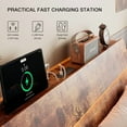 thumbnail image 6 of Einhomn Floating Bed Frame King Size with Storage Headboard, LED Lights and Charging Station, No Box Spring Needed, 6 of 9