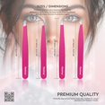 thumbnail image 4 of Set de pinzas Markhor Pink Aura Eyebrow para mujer, 4 piezas, 4 of 9
