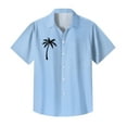 thumbnail image 3 of Yiaimeir Men's Vintage Bowling Shirts Short Sleeve Summer Hawaiian Shirt For Men,Size M-4XL, 3 of 4