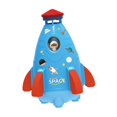 thumbnail image 2 of Juguetes de bañera con forma de cohete con rociador de agua para niños pequeños, juguetes de baño para bebés, juguete de agua al aire libre, azul Hugo Juguetes con forma de cohete, 2 of 10