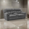 thumbnail image 6 of Benjara Diko 86" Power Recliner Loveseat- Cupholders- Storage Console- Gray, 6 of 6