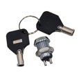 thumbnail image 4 of Conjunto de interruptor de bloqueo de barril de seguridad con llave 2 posiciones + 2 llaves 907A shamjiam Interruptor de barril de seguridad, 4 of 8