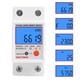 thumbnail image 3 of Monofásico Dos hilos LCD Pantalla digital Wattímetro Consumo de energía Energía Ehuebsd Medidor eléctrico kWh CA 230V 50Hz Carril DIN eléctrico, 3 of 7