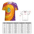 thumbnail image 2 of Colorful Swirls Tie-dye T Shirts Basic T-Shirt Short Sleeve Ladies Tee Shirt Summer Graphic Clothing, 2 of 6