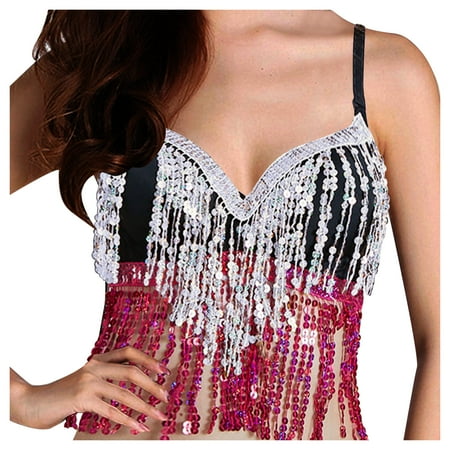 

Push Up Bras for Women Wire-Free Push-Up Bralettes Solid Print Silver L