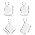 thumbnail image 2 of Sublimation Blank Keychains Thermal Transfer Key Chain Double-Side Print Keyring, 2 of 10