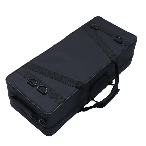 COSMOBETTY 1Set Black Canvas Trumpet Bag for Portable and Durable Musical Instrument Protection