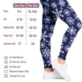 thumbnail image 3 of SATINA High Waisted Christmas Leggings for Women - Holiday Pants, Snowflake Tights - Comfortable and Stretchy in Versatile Sizes and Colors - Blue, 3 of 7
