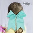 thumbnail image 3 of Motique Accessories Jumbo Hair Bow Pony with Tails (Mint), 3 of 6