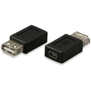 Electop 2 Pack USB 2.0 A Female to USB B Mini 5 Pin Female Adapter Converter