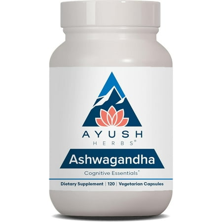 Ayush Herbs Ashwagandha Root Capsules for Men and Women, 500mg, 120 Count