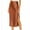 Brown, variant on Dpytoraw Women's Satin Skirt Elastic High Waisted Solid Color Slit MIDI Skirt Black S