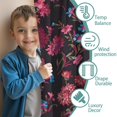 thumbnail image 3 of Blackout Kids Curtains,Pioneer Flower Floral Print Pattern Childrens Insulated Curtains Set Of 2,Bedroom Essentials,Toddler Room Decor 42"x54", 3 of 5