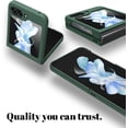 thumbnail image 3 of Case for Samsung Galaxy Z Flip 5 5G 2023, Slim Fit Z Flip 5 Case for Women Girls, Ultra Thin Hard PC Back Anti-Scratch Full Protection Protective Cover for Galaxy Z Flip 5 2023 (Green), 3 of 12