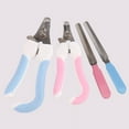 thumbnail image 4 of Flmtop Nail Clippers Safety Guard Grooming Stainless Steel Pet Claw Scissors Toe Nail Trimmer for Dogs Blue, 4 of 9