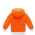 thumbnail image 3 of ATOGUTA Boys Winter Jacket Zip Hoodie Keep Warm Winter Jacket Down Clothing Orange, Size 2T-8, 3 of 6