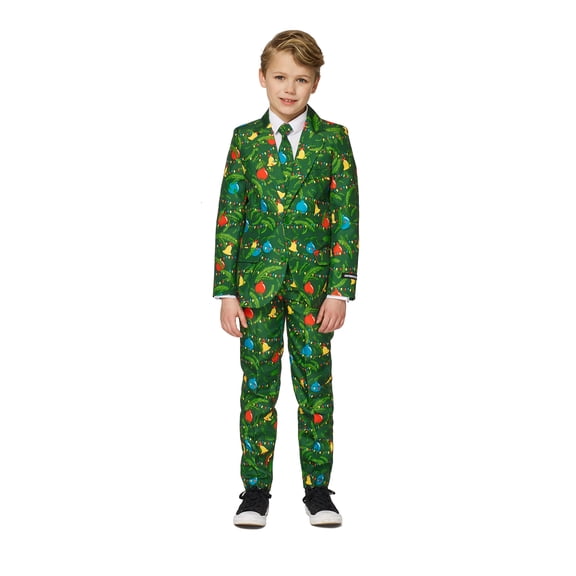 Boys Christmas Green Tree Lg